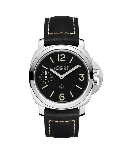 Panerai Black Stainless Steel Luminor Watch