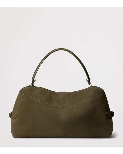 Ralph Lauren Green Suede The Ralph Shoulder Bag