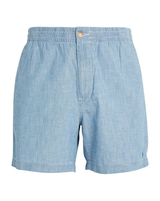 Polo Ralph Lauren Blue Cotton Prepster Shorts for men