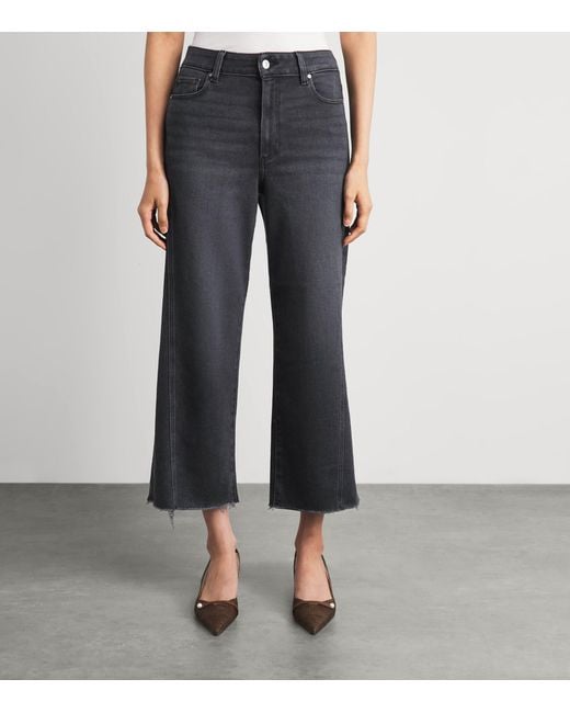PAIGE Blue Anessa Wide-Leg Jeans