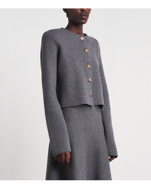Brandon Maxwell Gray Virgin Wool Ryder Jacket