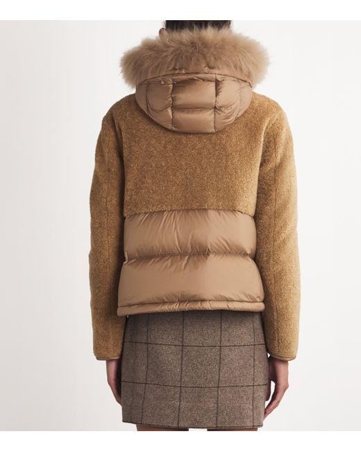 Moncler Brown Down-Filled Marne Puffer Jacket