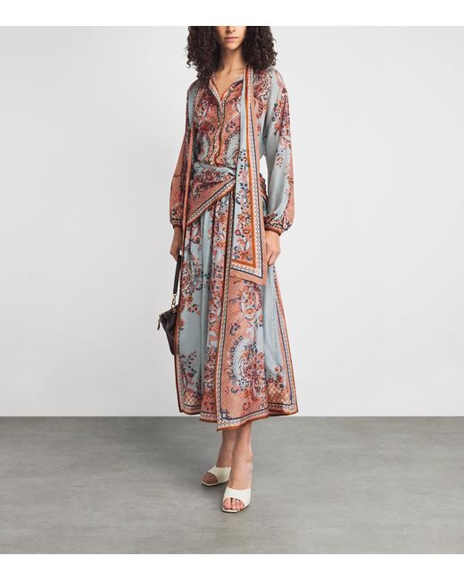 Zimmermann Multicolor Silk Printed Aster Blouse