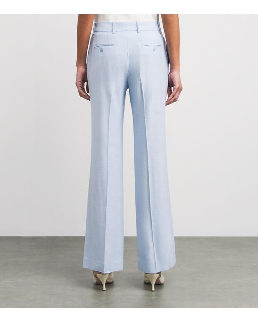 Maje Blue Pleated Tailored Trousers