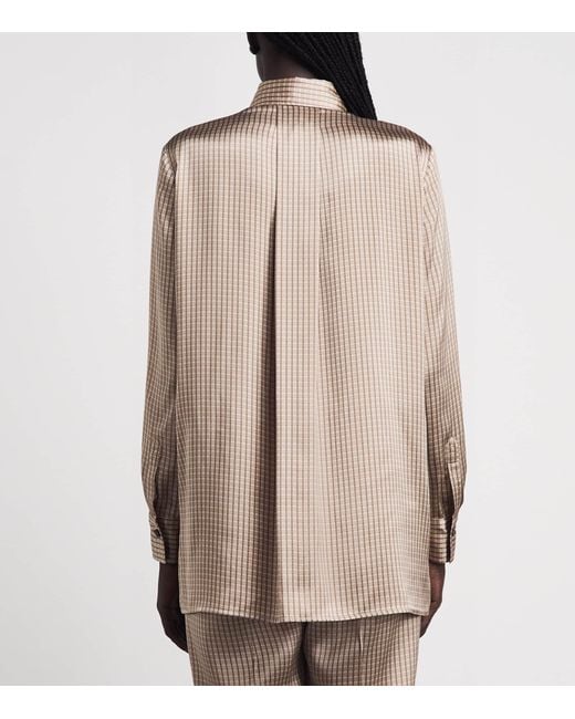 Kiton Natural Silk Printed Shirt
