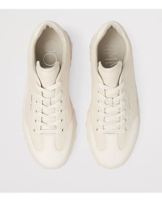 Jimmy Choo Natural Diamond Light Flex Leather Sneakers