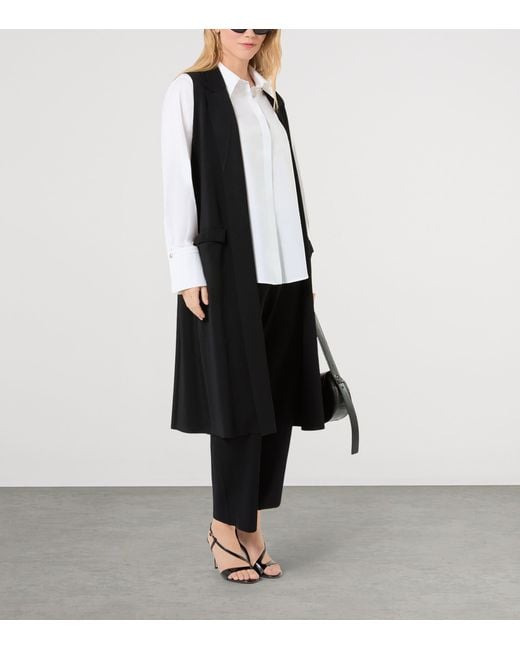 Marina Rinaldi Black Longline Waistcoat