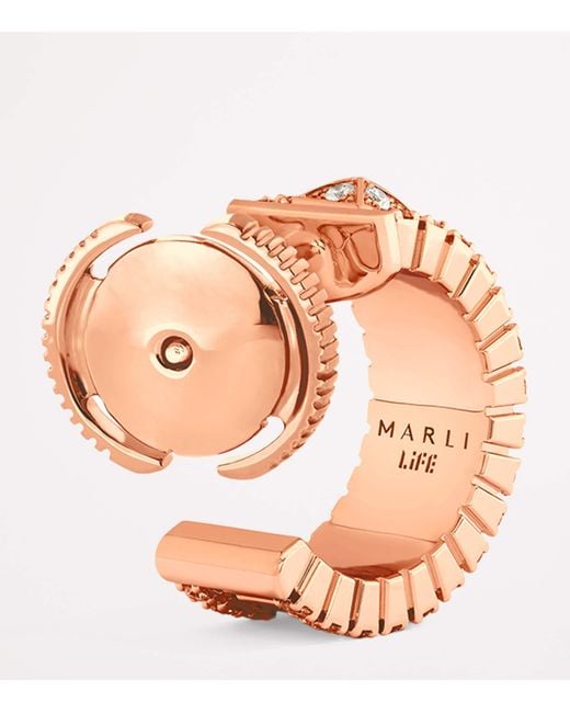 Marli New York White Mini And Diamond Life Hoop Earrings