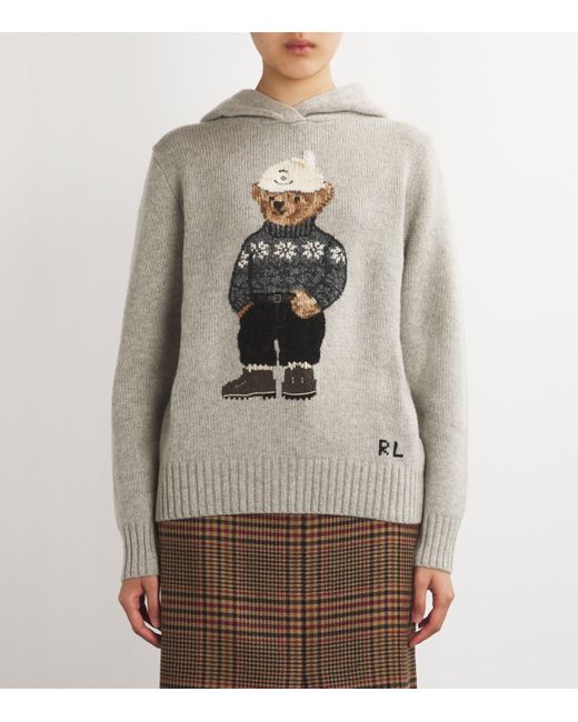 Polo Ralph Lauren Gray Cotton Polo Bear Sweater