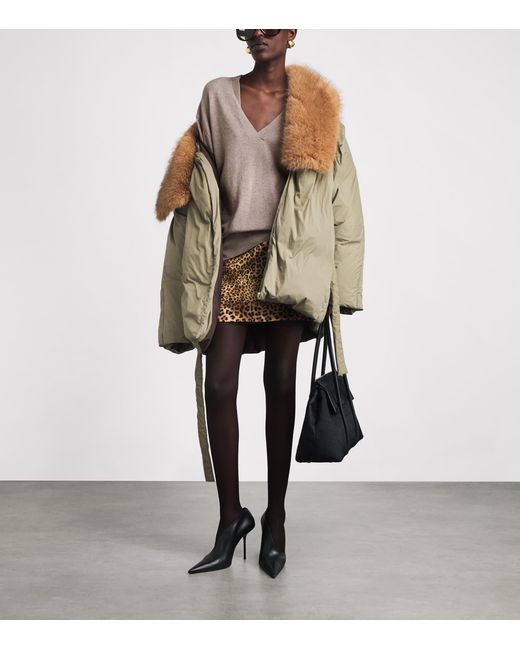 Source Unknown Brown Cashmere-Wool Half-Twist Byrone Sweater