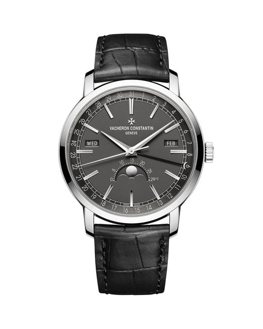 Vacheron Constantin Gray Traditionelle Complete Calendar Watch