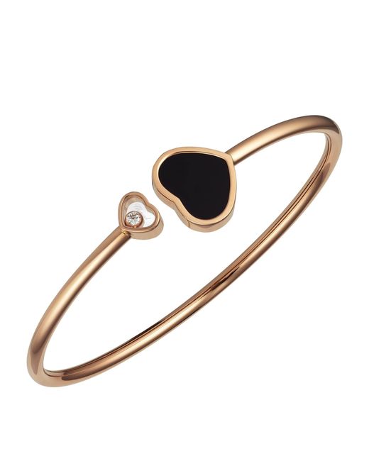 Chopard Brown And Diamond Happy Hearts Bangle