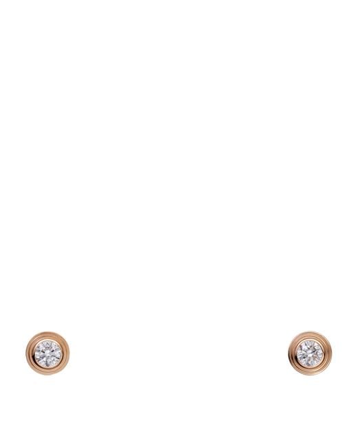 Cartier Metallic Extra-Small And Diamond D'Amour Earrings