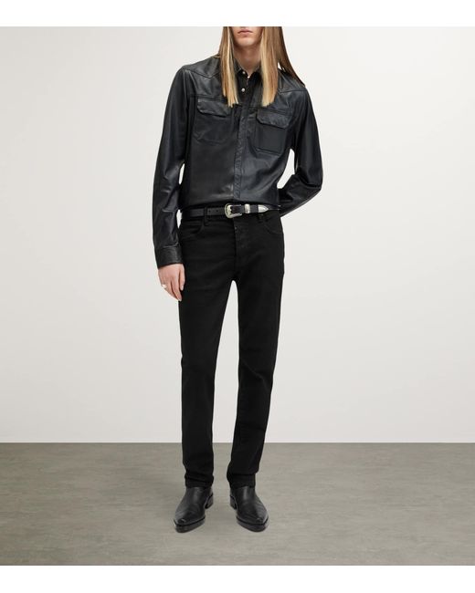 AllSaints Black Sid Slim Jeans for men