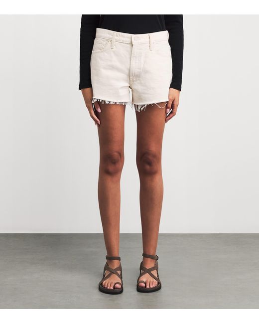 Mother Natural The Dodger Frayed Denim Shorts