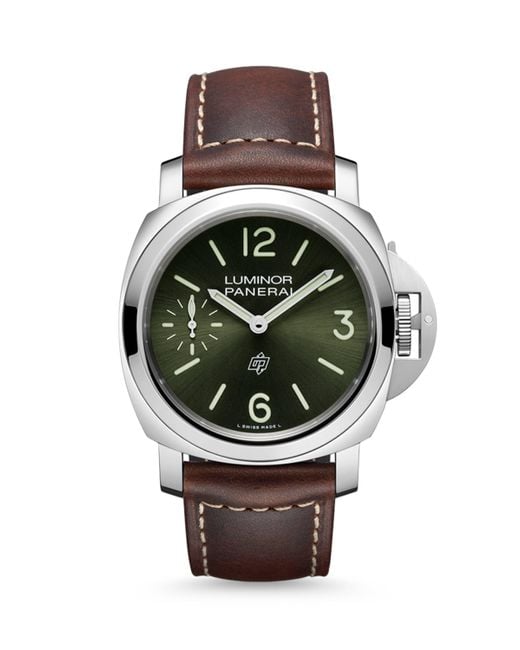 Panerai Gray Stainless Steel Luminor Watch for men