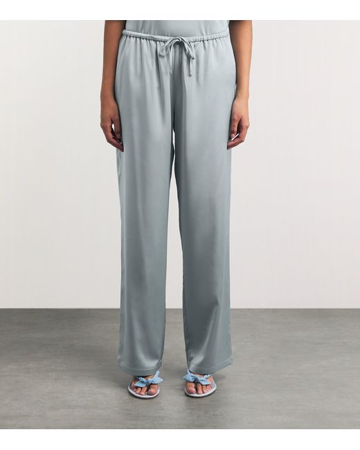 Stylein Gray Meike Wide-Leg Trousers