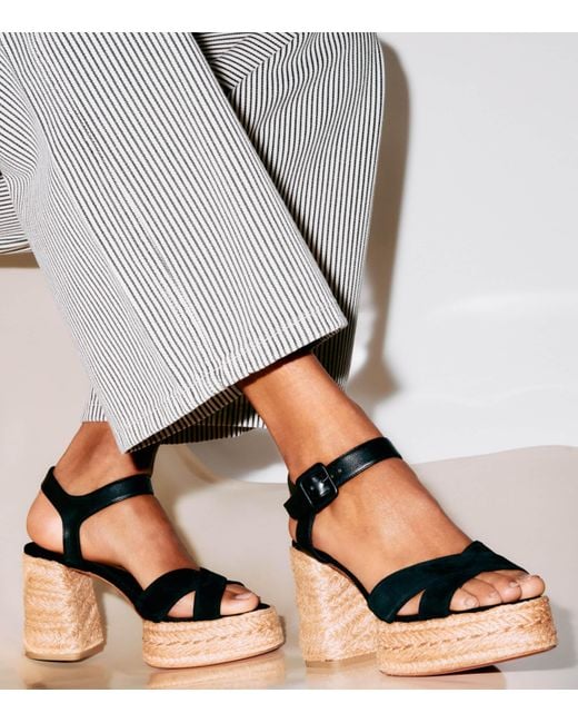 Christian Louboutin Black Calakala Suede Espadrille Sandals 70