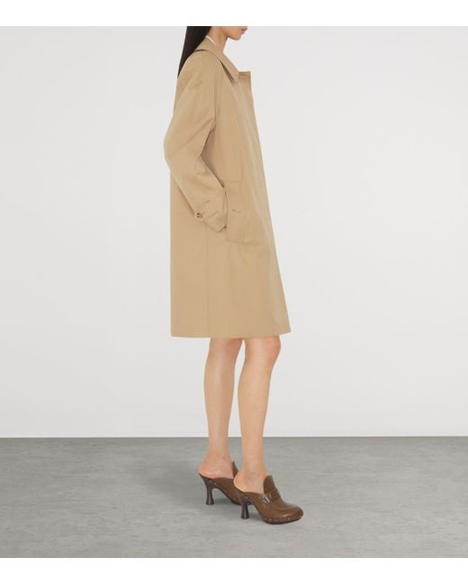 Burberry Natural Gabardine Mid-Length Camden Heritage Car Coat