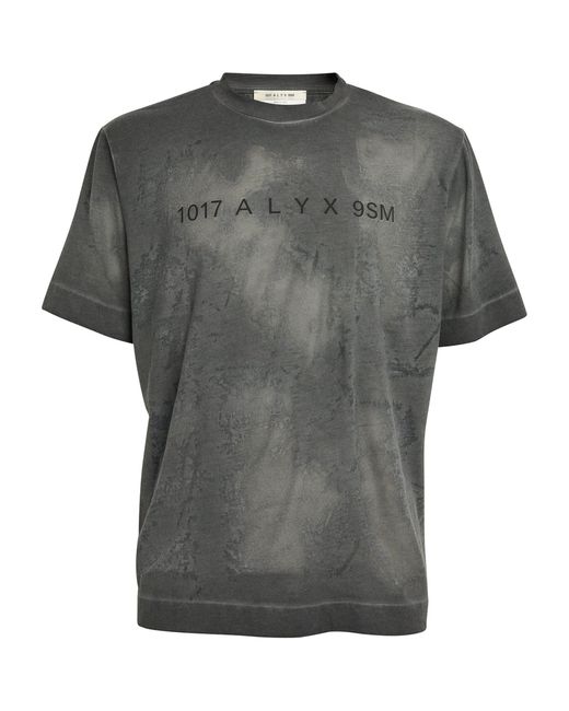 1017 ALYX 9SM Gray Translucent Logo T-shirt for men