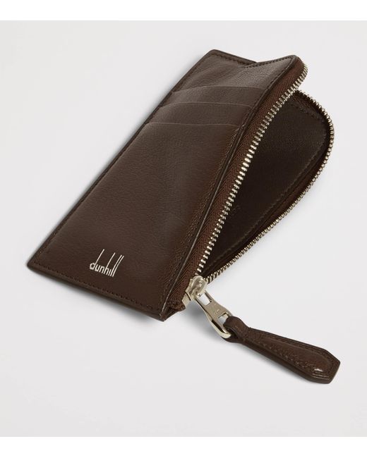 Dunhill Brown Goatskin Duke Fine Card Holder for men