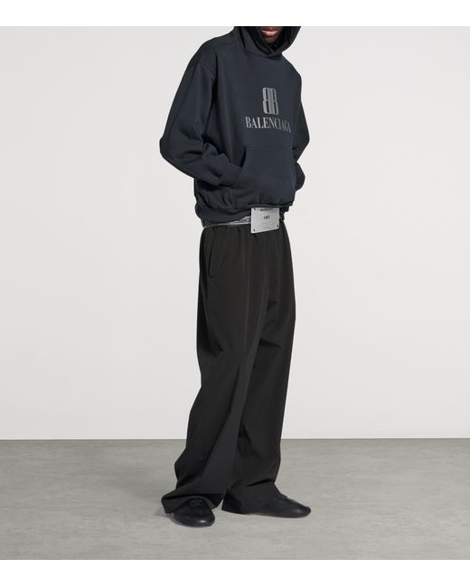 Balenciaga Blue Nano Bb Medium Fit Hoodie for men