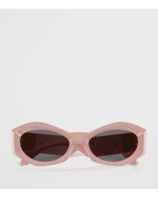 Versace Gray Acetate Ve4466U Irregular Sunglasses