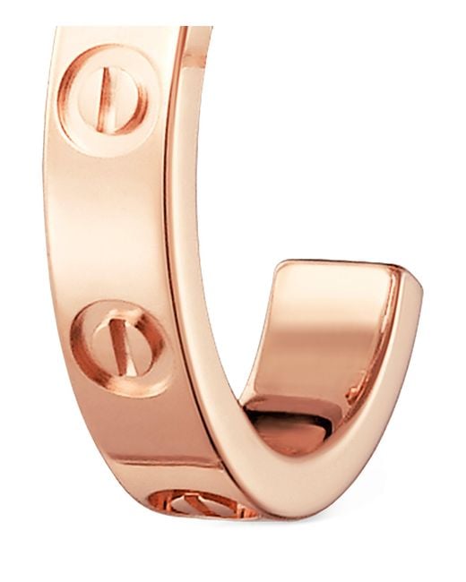 Cartier Metallic Love Hoop Earrings