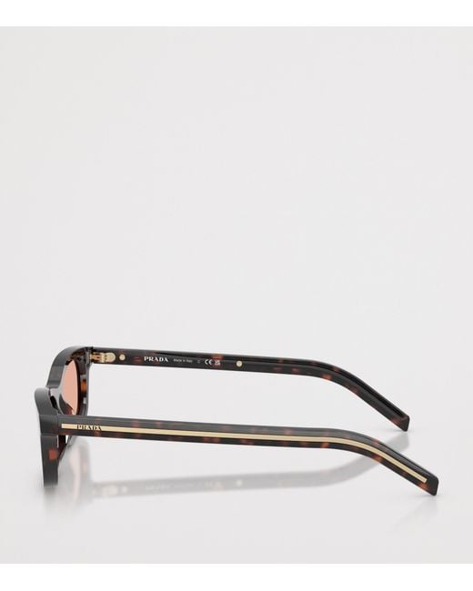 Prada Brown Acetate Pillow Sunglasses