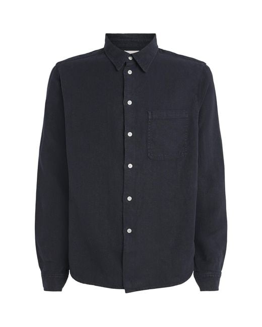 Citizens of Humanity Blue Linen Cairo Shirt for men