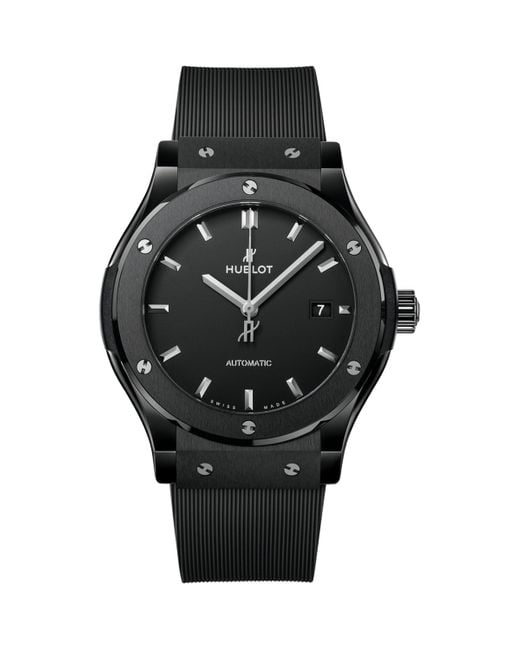 Hublot Black Ceramic Classic Fusion Magic Watch for men