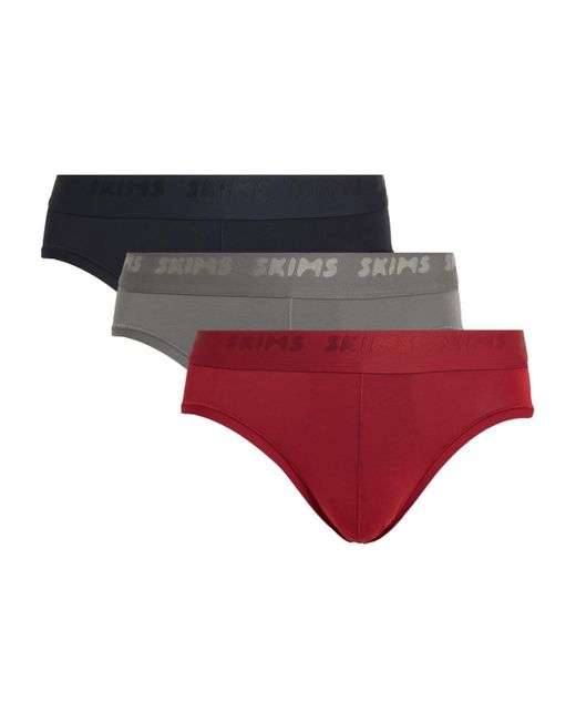 Skims Red Stretch Briefs for men