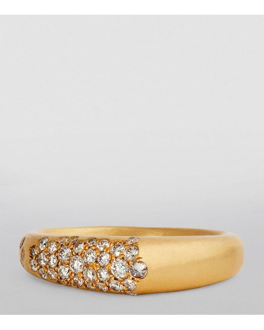 Nada Ghazal Brown Yellow Gold And Diamond Doors Of Opportunity The Arch Ring