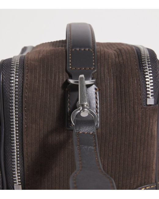 Paul Smith Black Suede Camera Cross-Body Bag for men