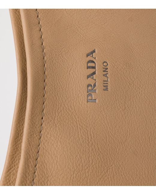 Prada Brown Large Leather Route Shoulder Bag