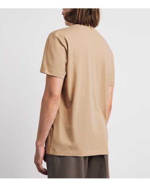 Polo Ralph Lauren Natural Cotton Embroidered Logo T-Shirt for men
