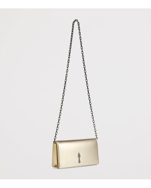 Christian Louboutin Natural Bettina Lambskin Clutch Bag