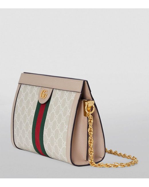 Gucci Gray Small Canvas Ophidia Gg Shoulder Bag