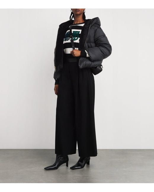 Max Mara Black Reversible Quilted Jacket