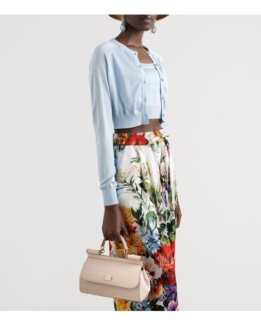 Dolce & Gabbana Natural Leather Sicily Top-Handle Bag
