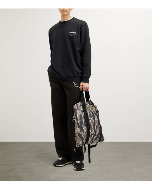 AllSaints Black Cotton Underground Sweatshirt for men