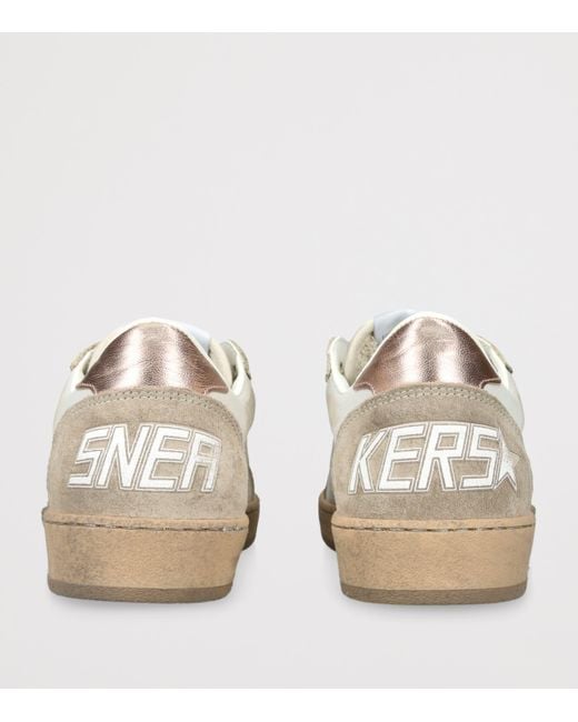Golden Goose Deluxe Brand White Leather Ball Star Sneakers