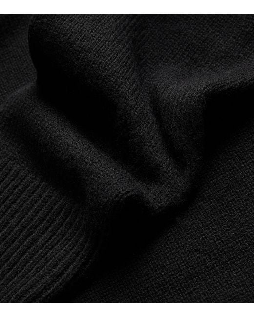 Sandro Black Wool-Blend Rollneck Sweater for men
