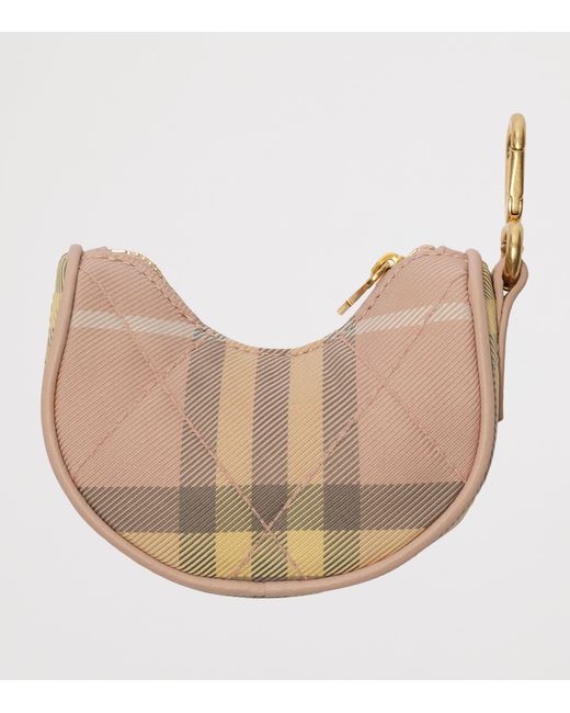 Burberry White Horseshoe Cross-Body Bag Charm