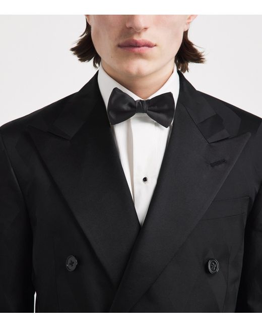 Emporio Armani Black Silk Bow Tie for men
