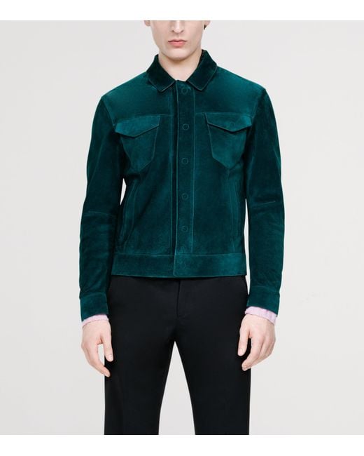 Tom Ford Green Suede Jacket for men
