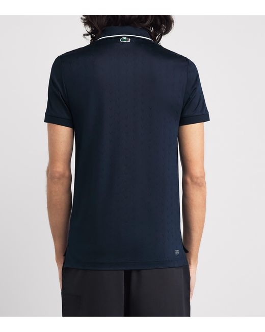 Lacoste Blue Tennis Heritage Ultra-Dry Stretch Polo Shirt for men