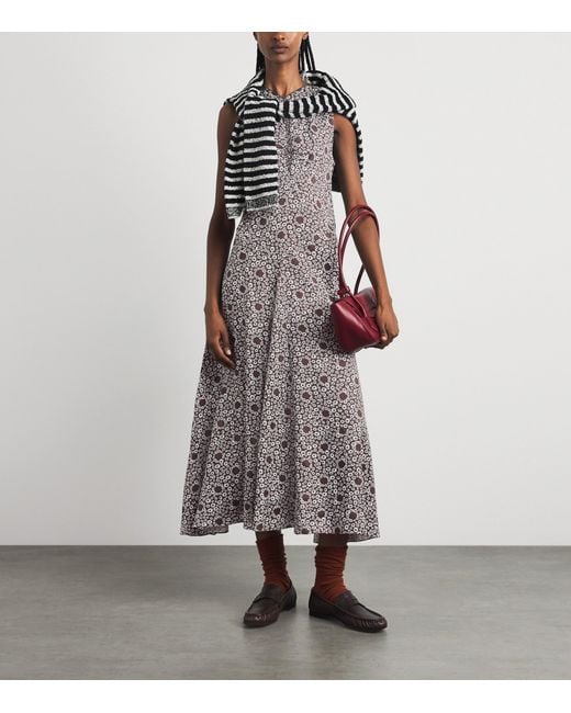 Sandro Gray Printed Maxi Dress