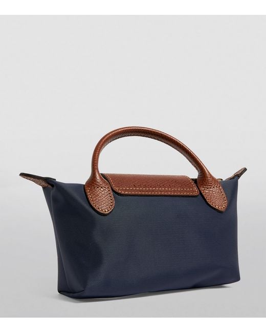 Longchamp Blue Le Pliage Original Pouch