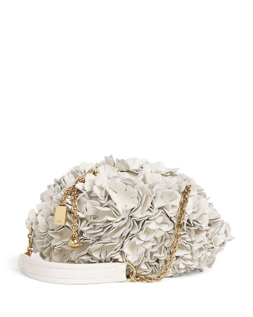 Chloé Natural Lambskin Plissé Shoulder Bag
